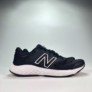 New Balance 520 v7 Black White Mesh Running Shoes HF6883-001 Women's Size 8